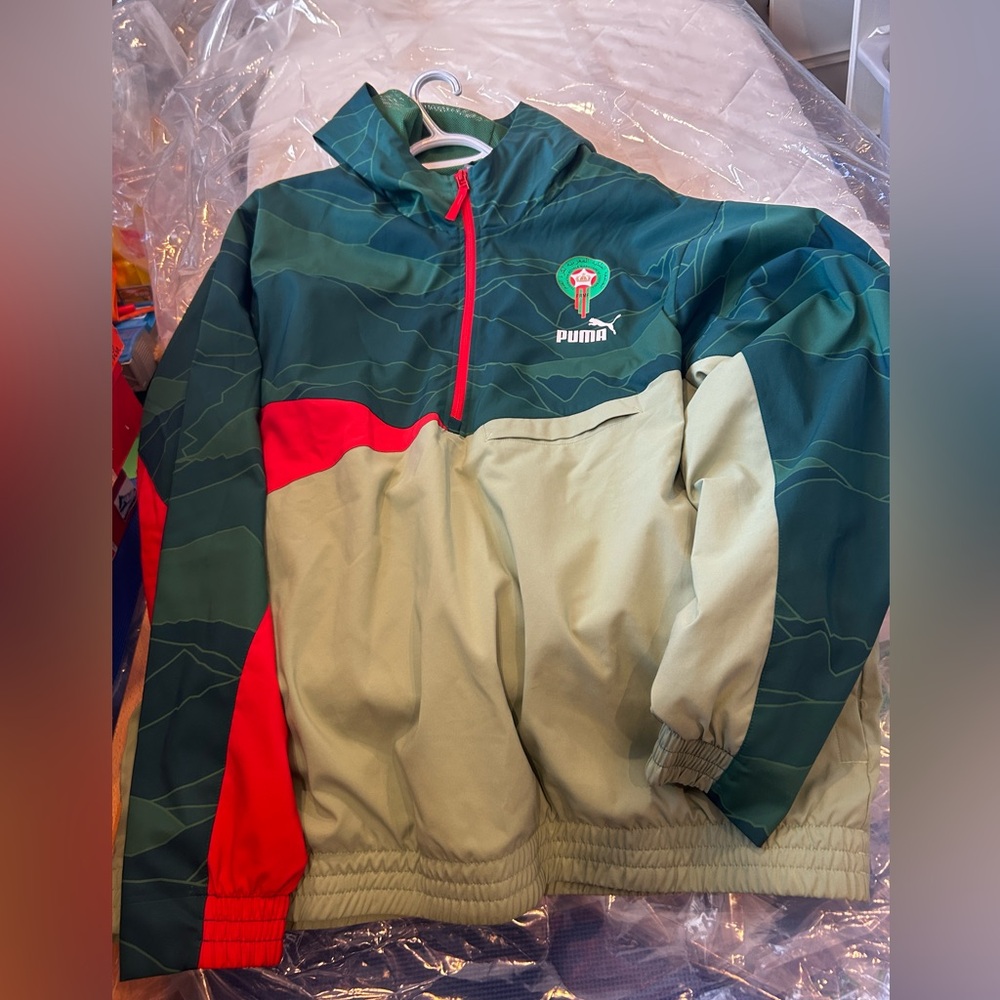 PUMA FRMF MOROCCO 2XL WOVEN PULLOVER WINDBREAKER HOODIE LMTD EDITION COLLECTION